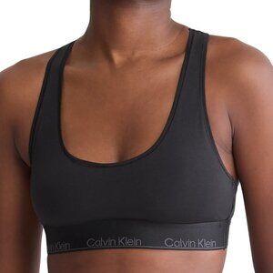 Calvin Klein BLACK Modern Cotton Holiday Unlined Bralette US Medium